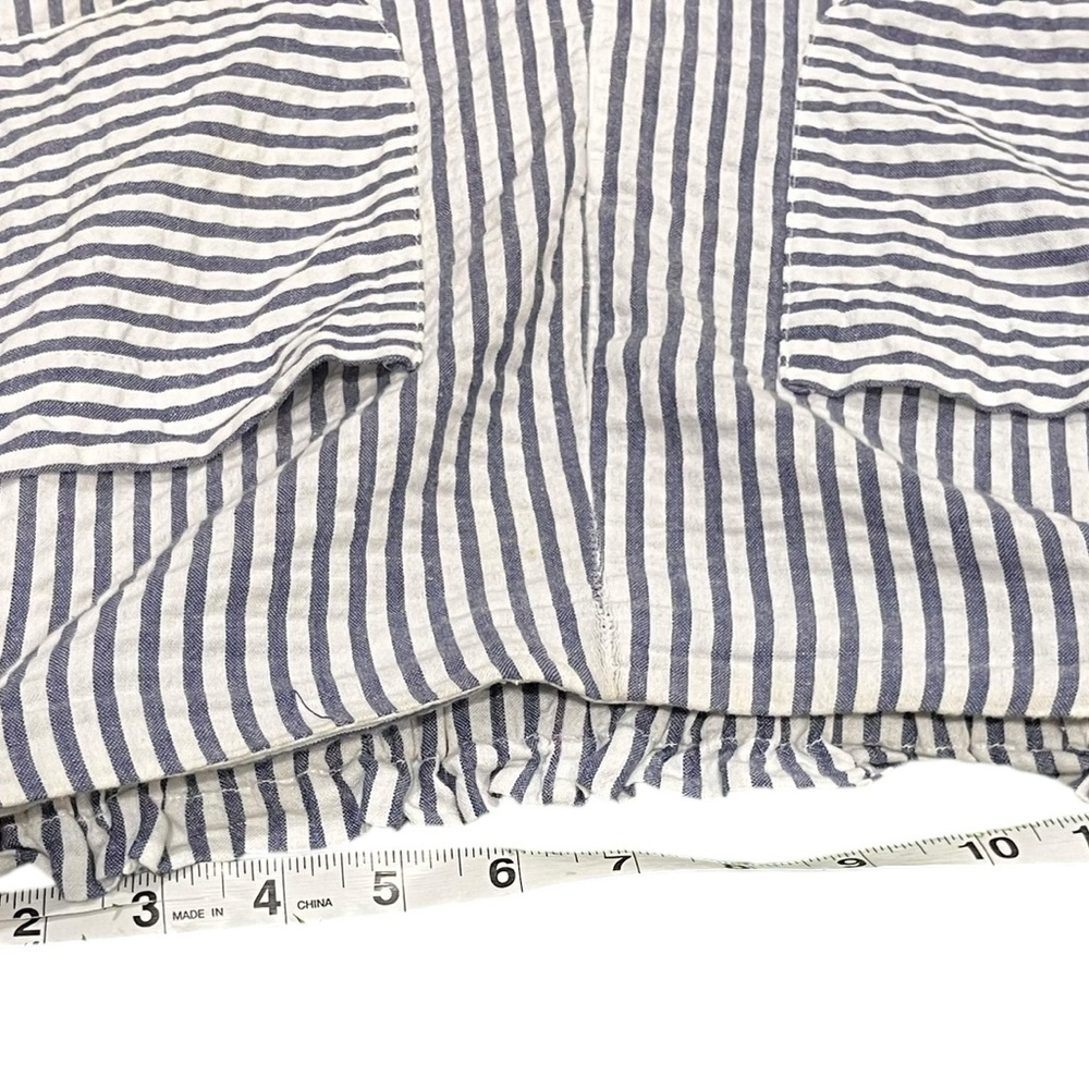 Urban Outfitters Monochrome Beach Striped Wide-Leg Pants Small - Picture 4 of 11